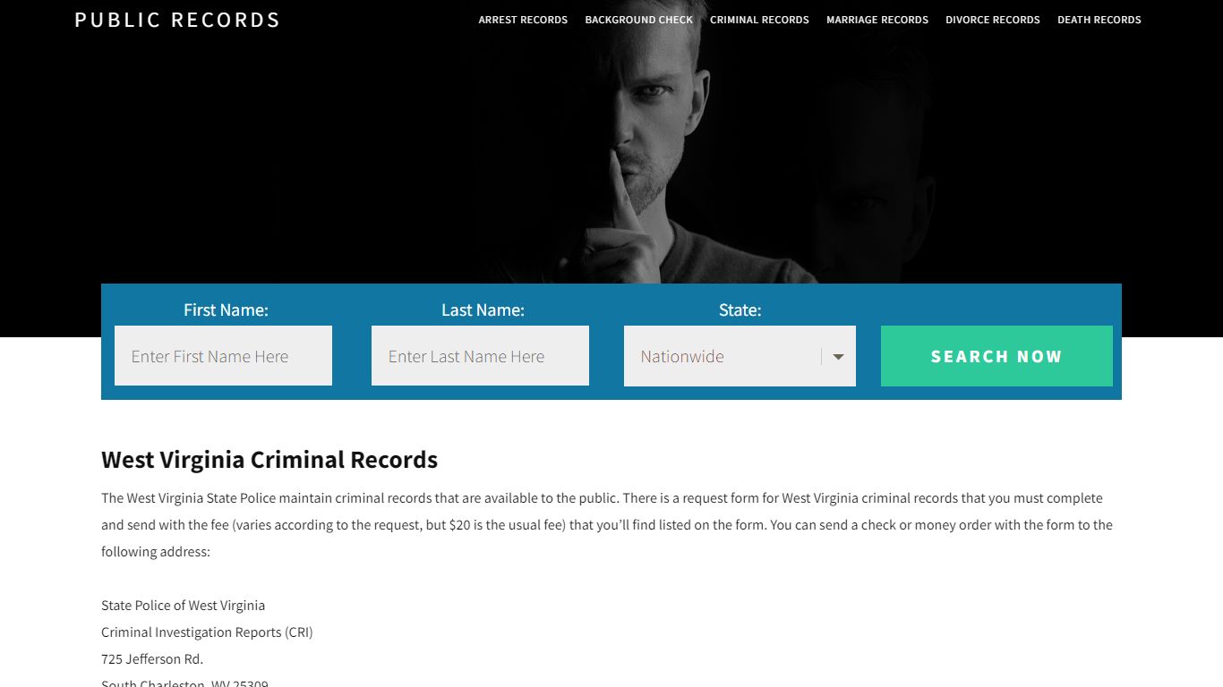 West Virginia Criminal Records - Public Records
