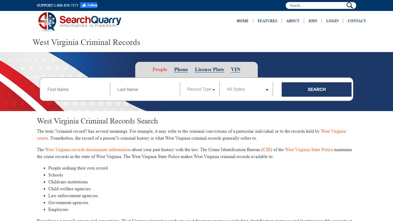 Free West Virginia Criminal Records | View Criminal Records Online